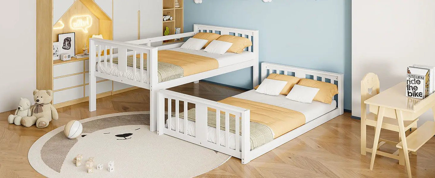 Solid Construction Bunk Bed & Ladder by HouseOfZazla