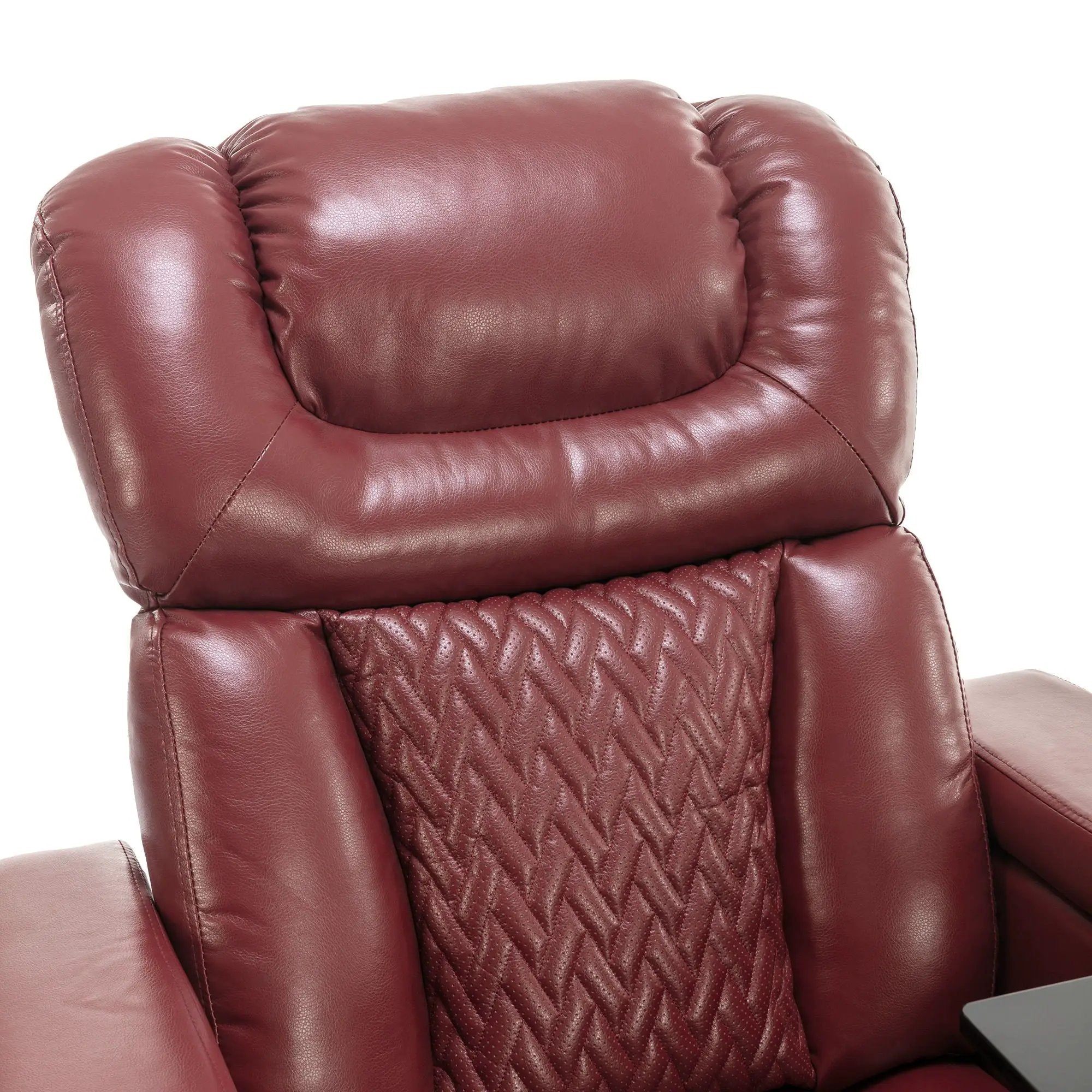 270 Degree Swivel Power Recliner With Tray Table, Phone Holder, Cup Holder, USB Port by HouseOfZazla