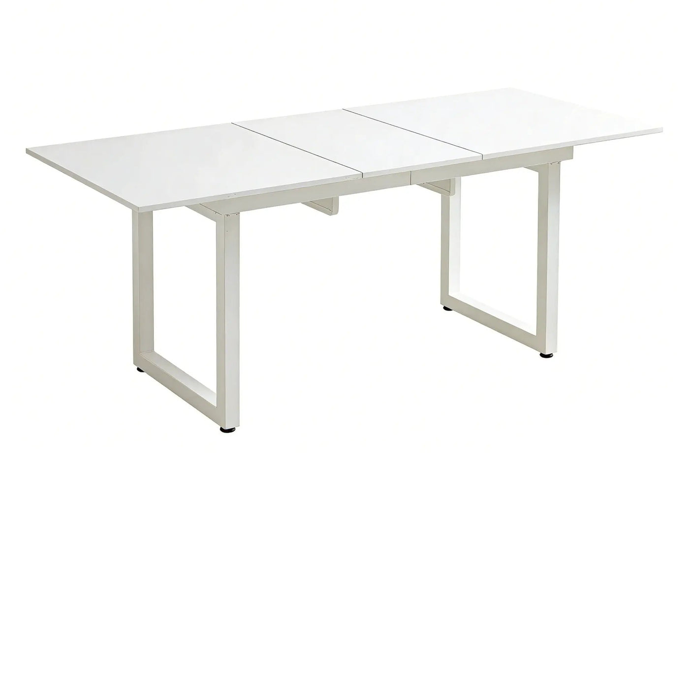 Square Extendable Dining Table With Metal Leg, Modern Space Saving Kitchen Table For Living Room by HouseOfZazla