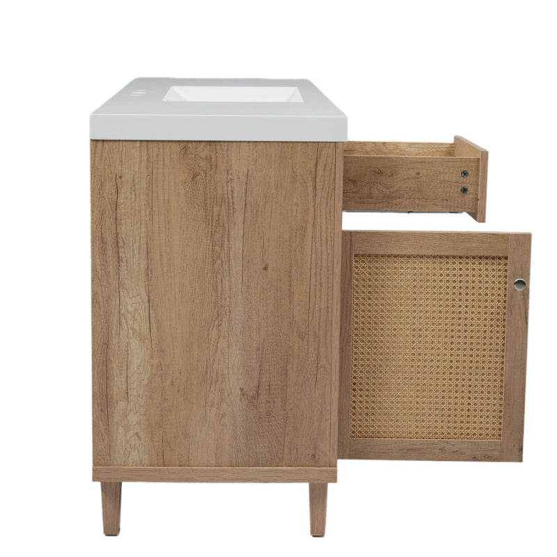 Bathroom Vanity With Sink, 5 Legs, Soft Close Drawers by HouseOfZazla