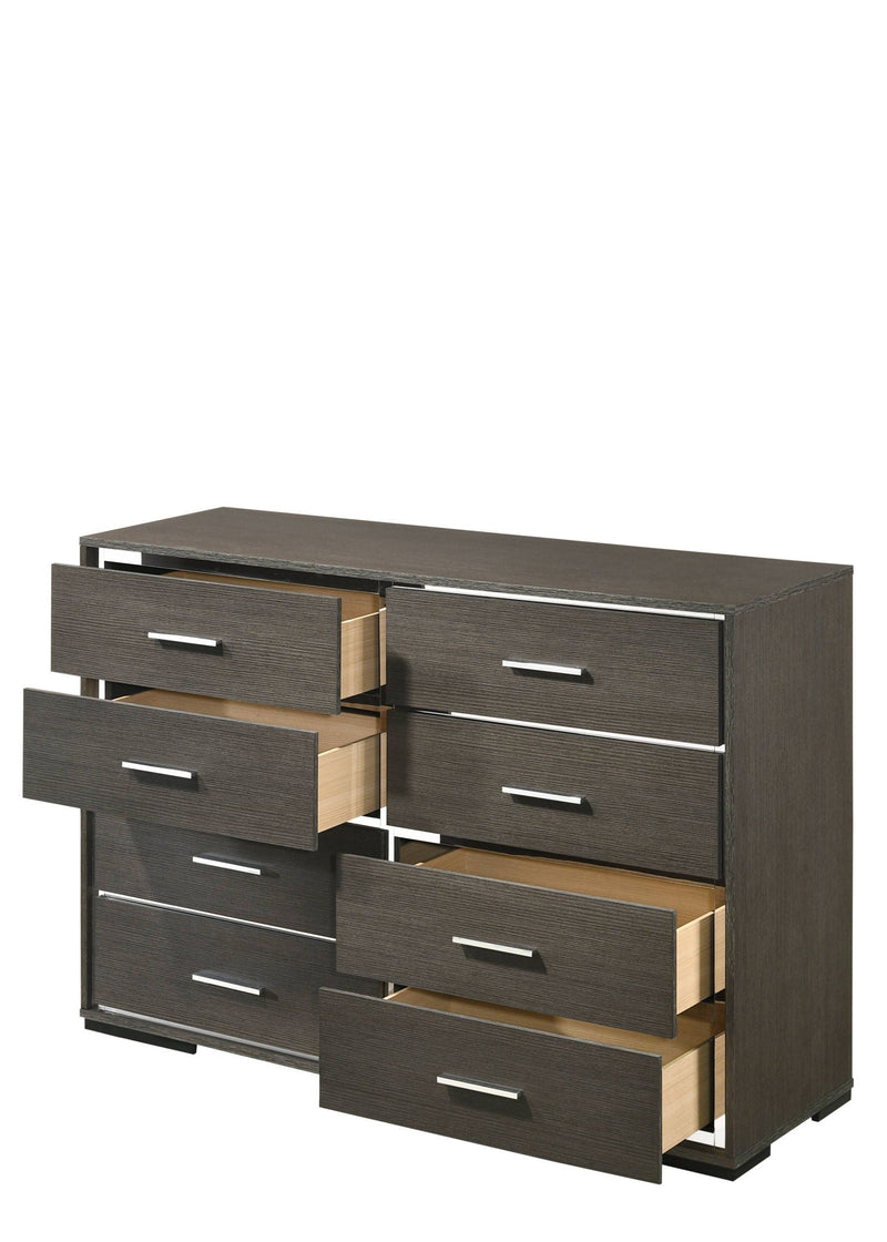Escher Gray Oak Dresser with 8 Spacious Drawers, photo 4 of 4