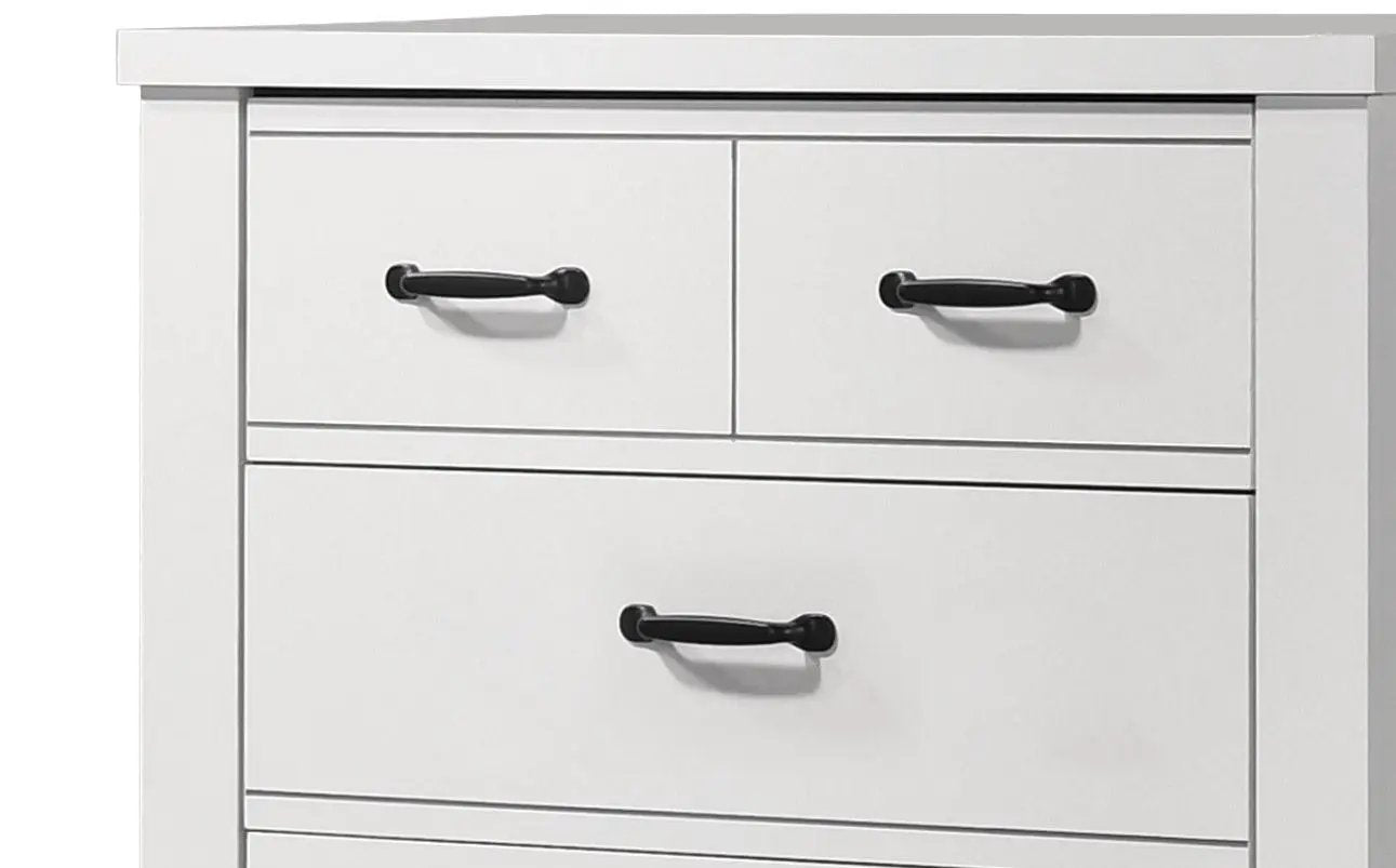 Cassini - 5 Drawer Chest - White by Unique Piece Furniture
