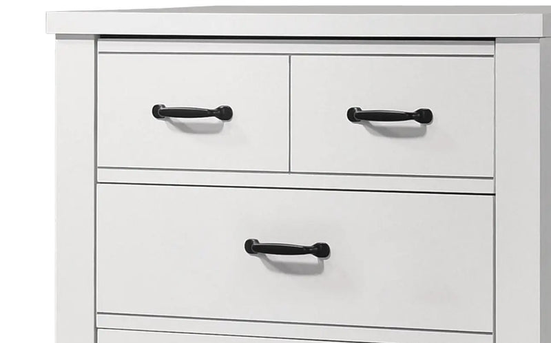 Cassini - 5 Drawer Chest - White by HouseOfZazla