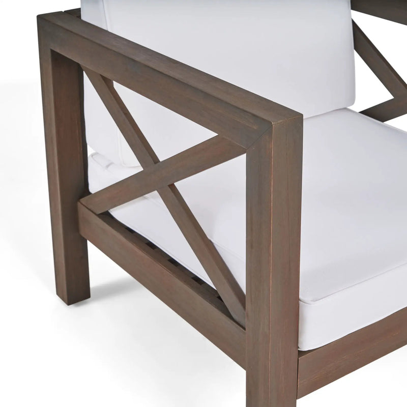 Brava Mid-Century Modern Club Chair with Water Resistant Cushions by HouseOfZazla