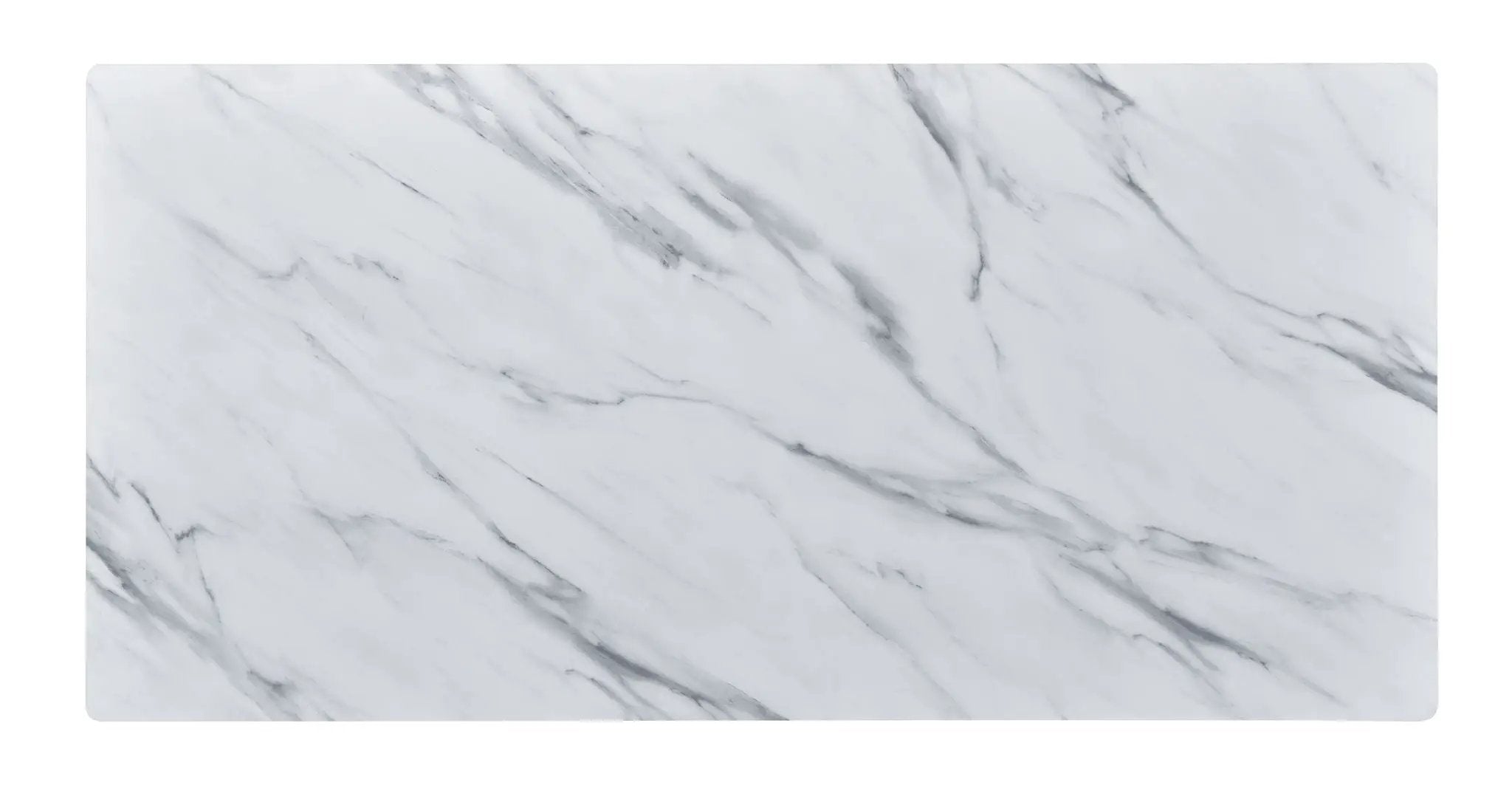 Landon - Coffee Table With Glass Marble Texture Top And Bent Wood Design by Unique Piece Furniture