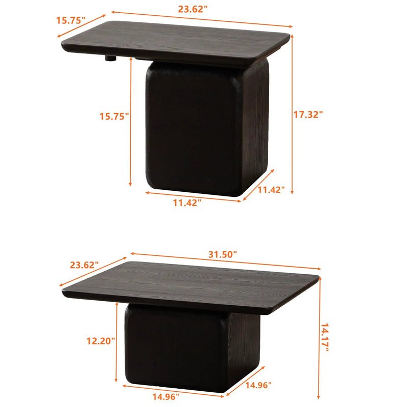 Square Coffee Table Set (Set of 2) by Unique Piece Furniture