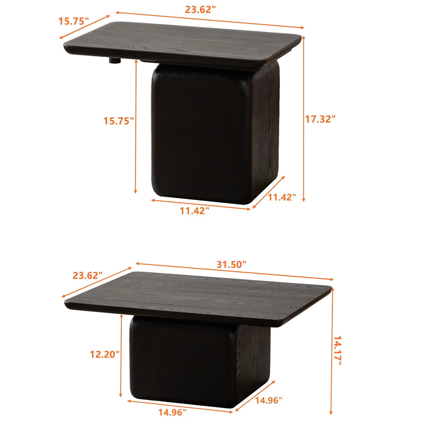Square Coffee Table Set (Set of 2) by HouseOfZazla
