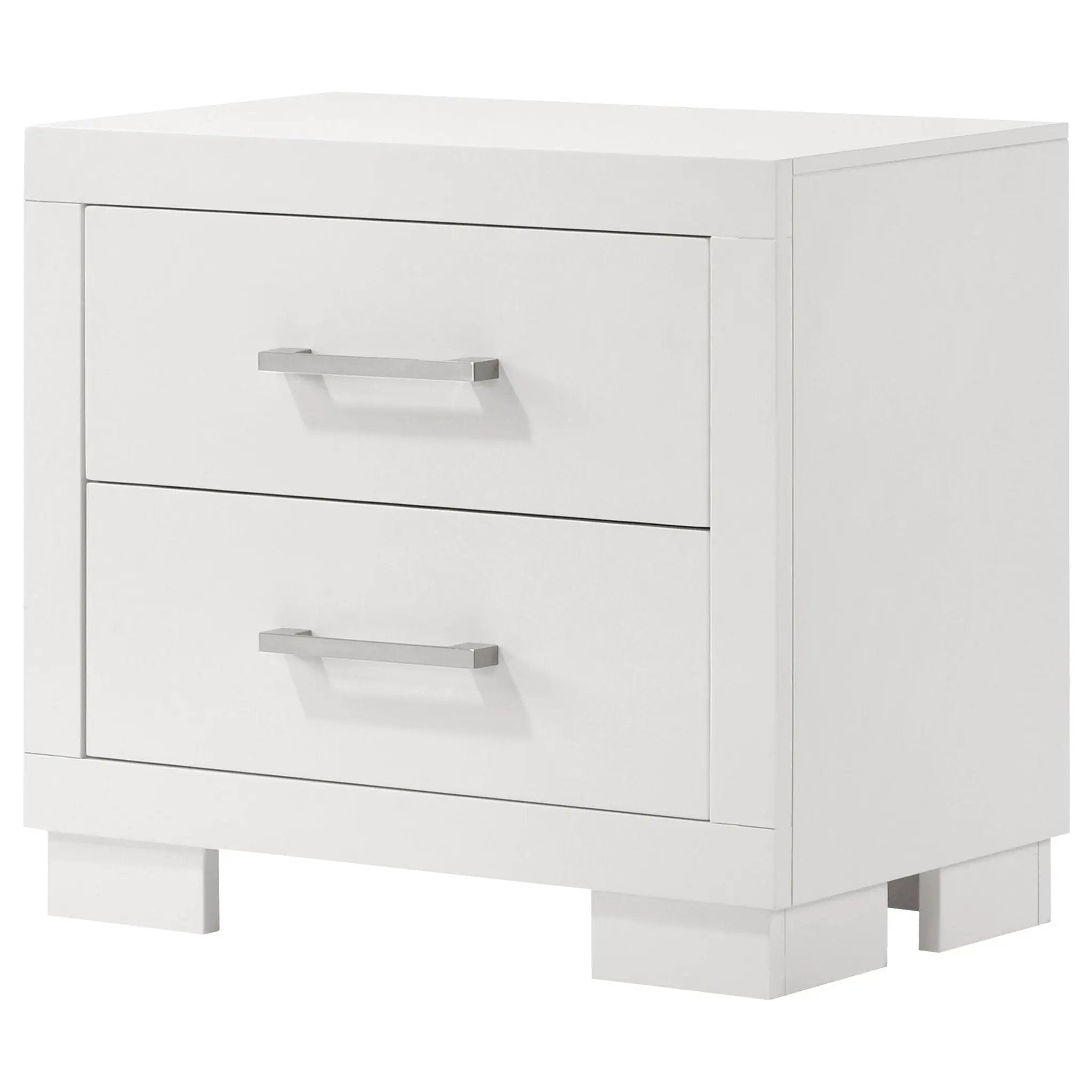 Jessica 2-drawer Nightstand Snow White by Unique Piece Furniture
