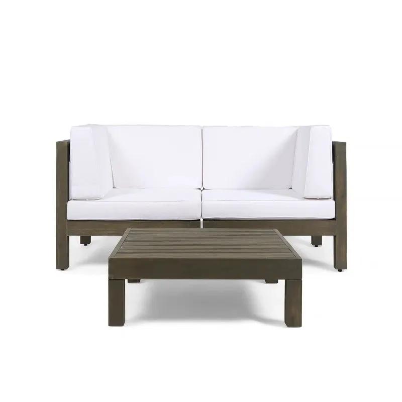 Oana - 3 Piece Loveseat Set With Coffee Table by HouseOfZazla