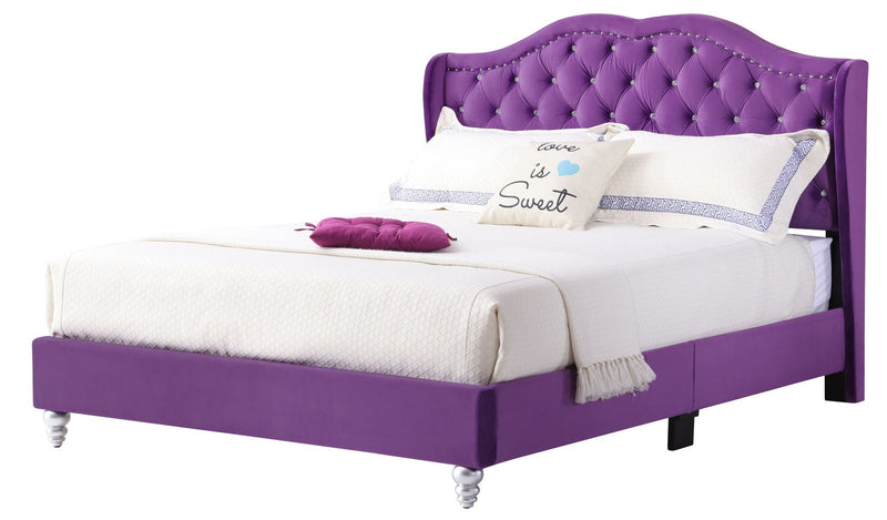 Upholstered Bed Transitional by Unique Piece Furniture