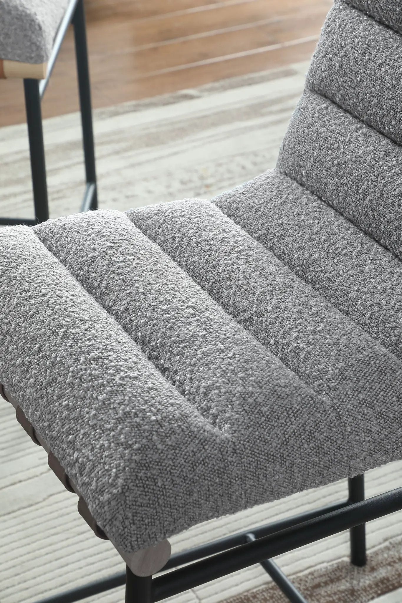 Lahni - 17" Boucle Fabric Counter Height Chair by HouseOfZazla