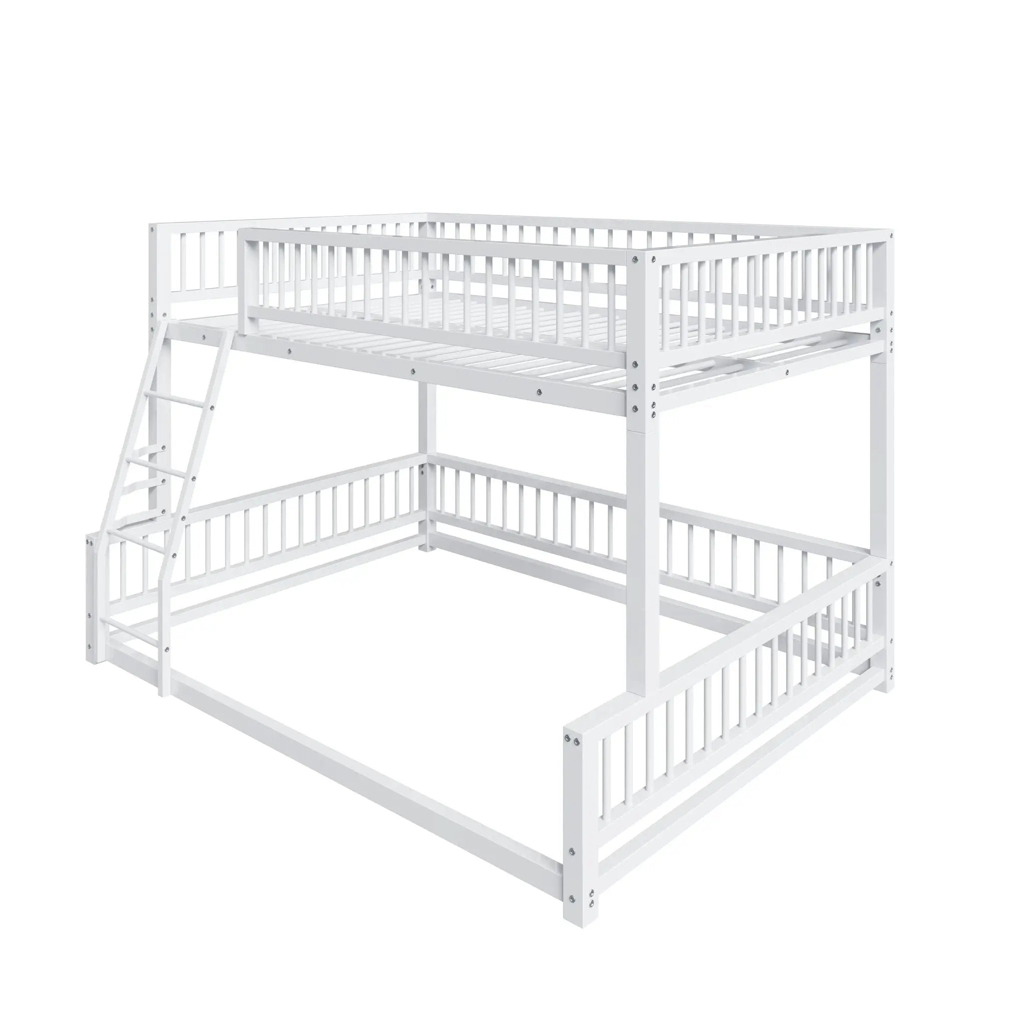 Bunk Bed With Ladder And Safety Guardrails by HouseOfZazla