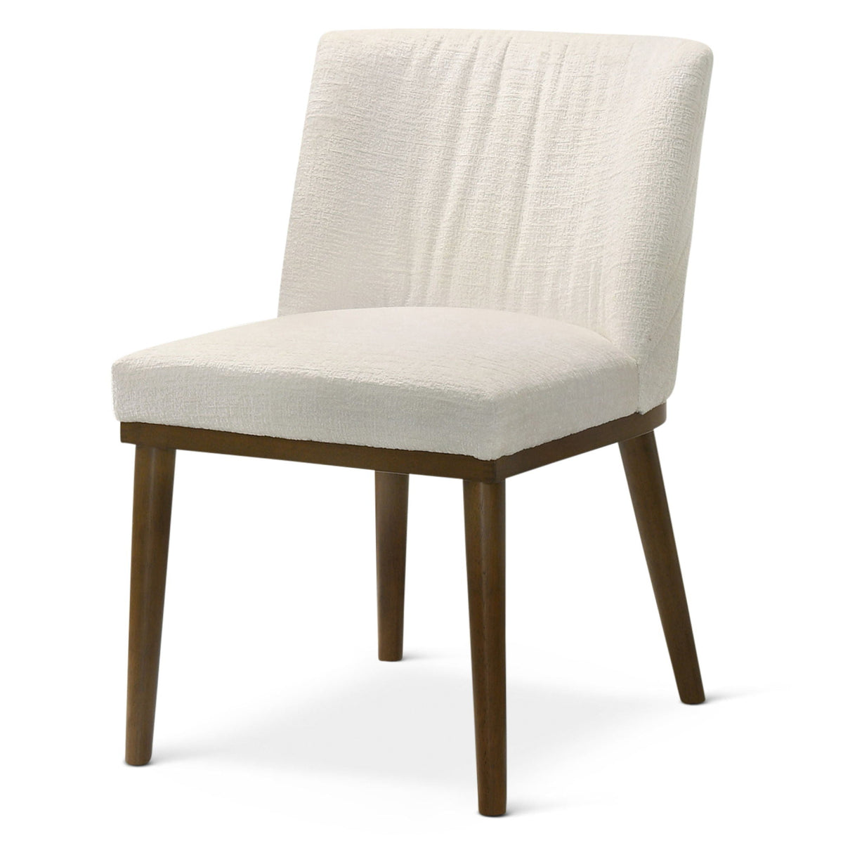 Mid-Century Dining Chair Set of 2 with Solid Wood Frame - Dark Gray or White, photo 2 of 10