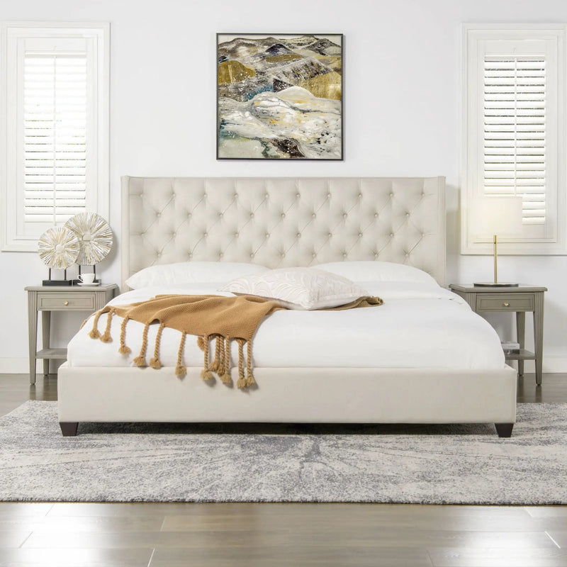 Manhattan - Shelter King Platform Bed Frame by Unique Piece Furniture