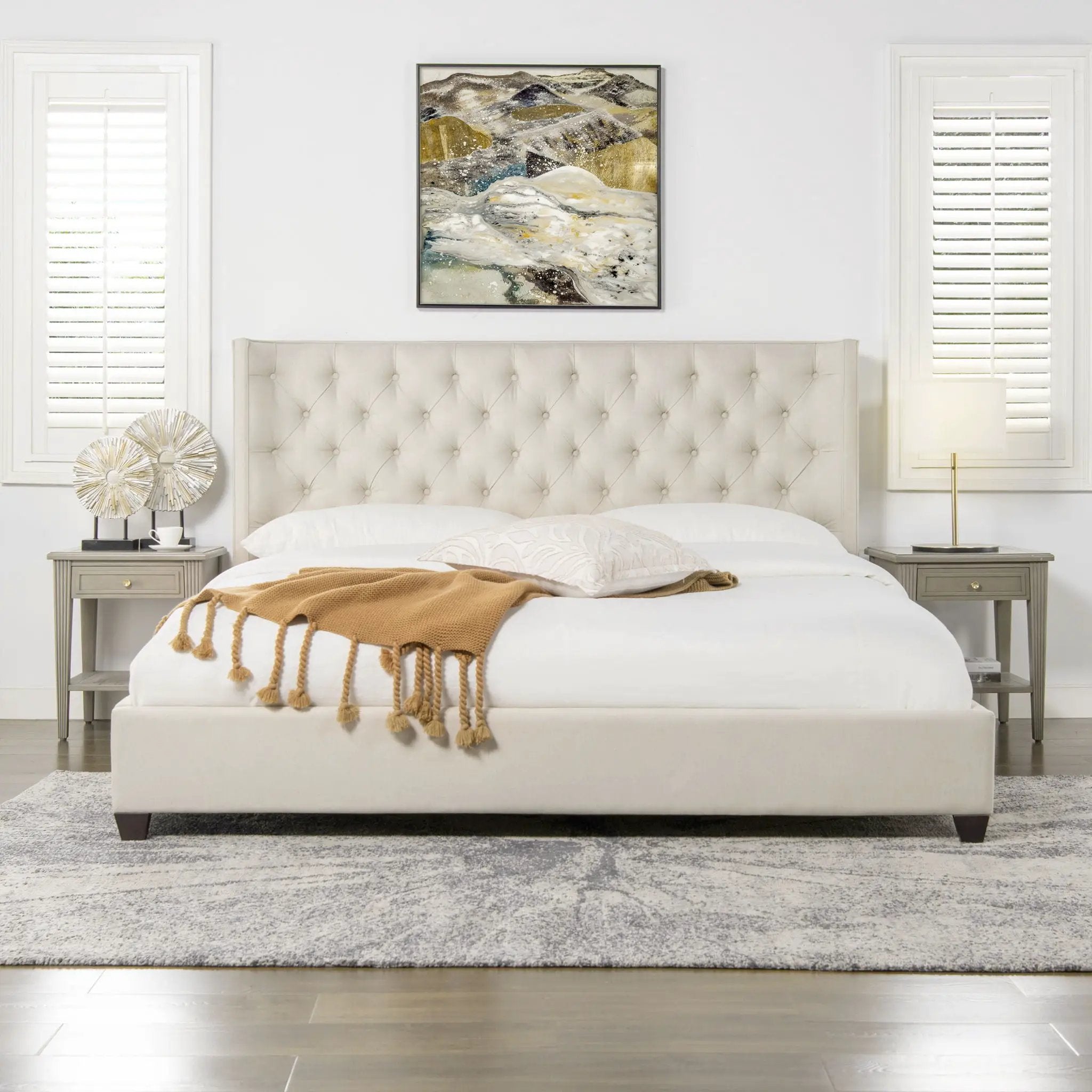 Manhattan - Shelter King Platform Bed Frame by HouseOfZazla