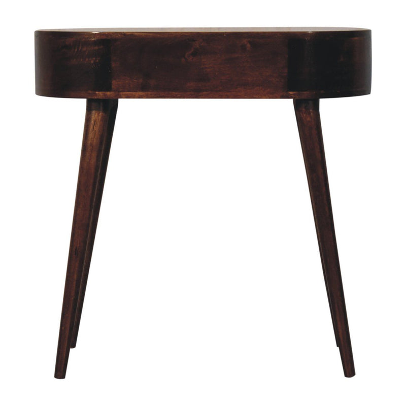 Rounded Wood Table by HouseOfZazla