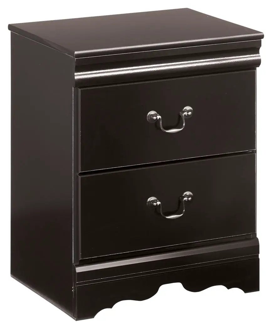 Huey Vineyard - Two Drawer Night Stand - Black by Unique Piece Furniture