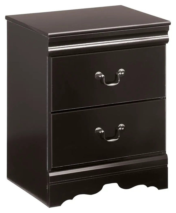 Huey Vineyard - Two Drawer Night Stand - Black