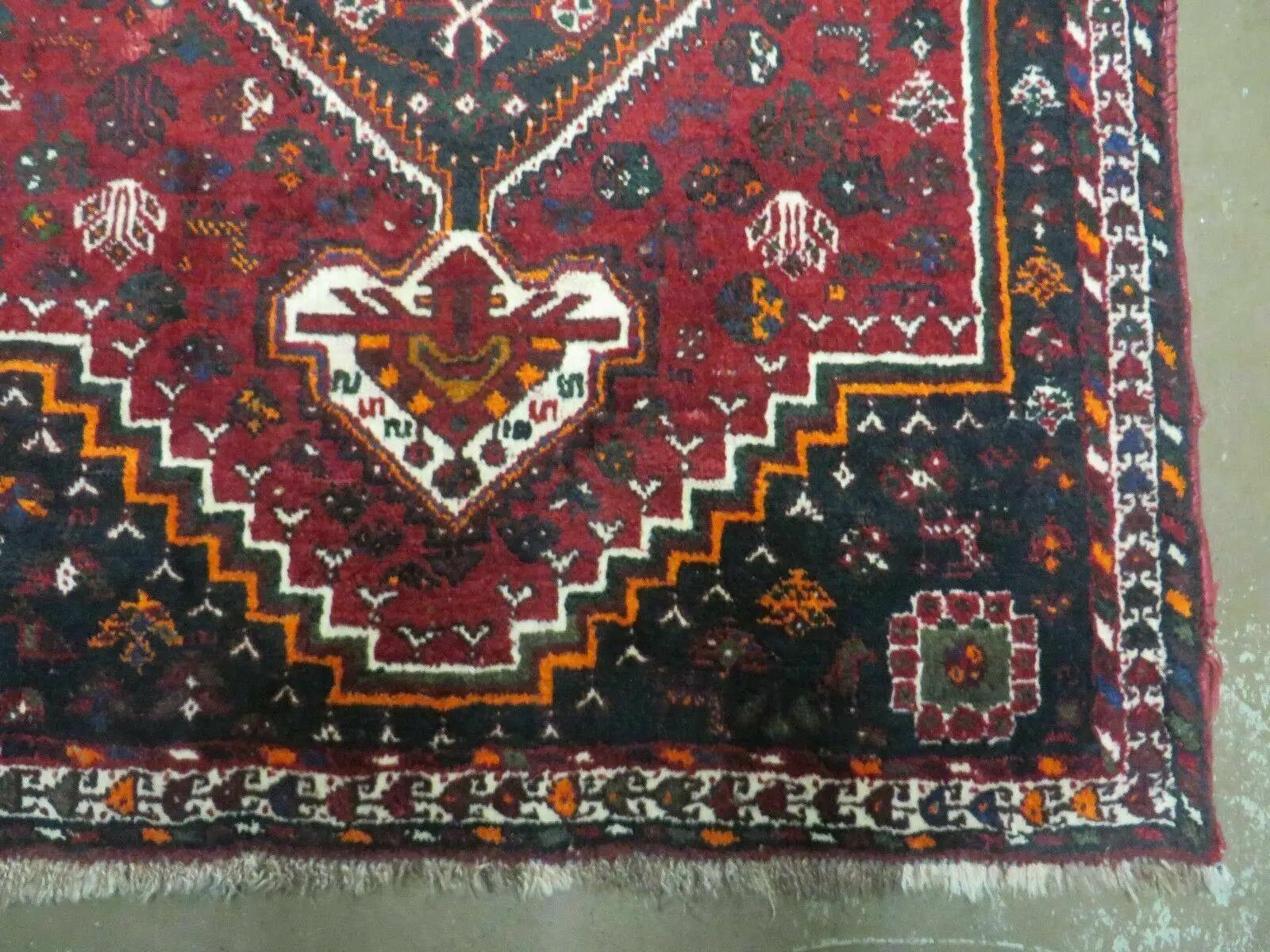 4' X 6' Antique Handmade Turkish Wool Veg Dyes Rug Organic Red Nice M10 by Jewel Rugs