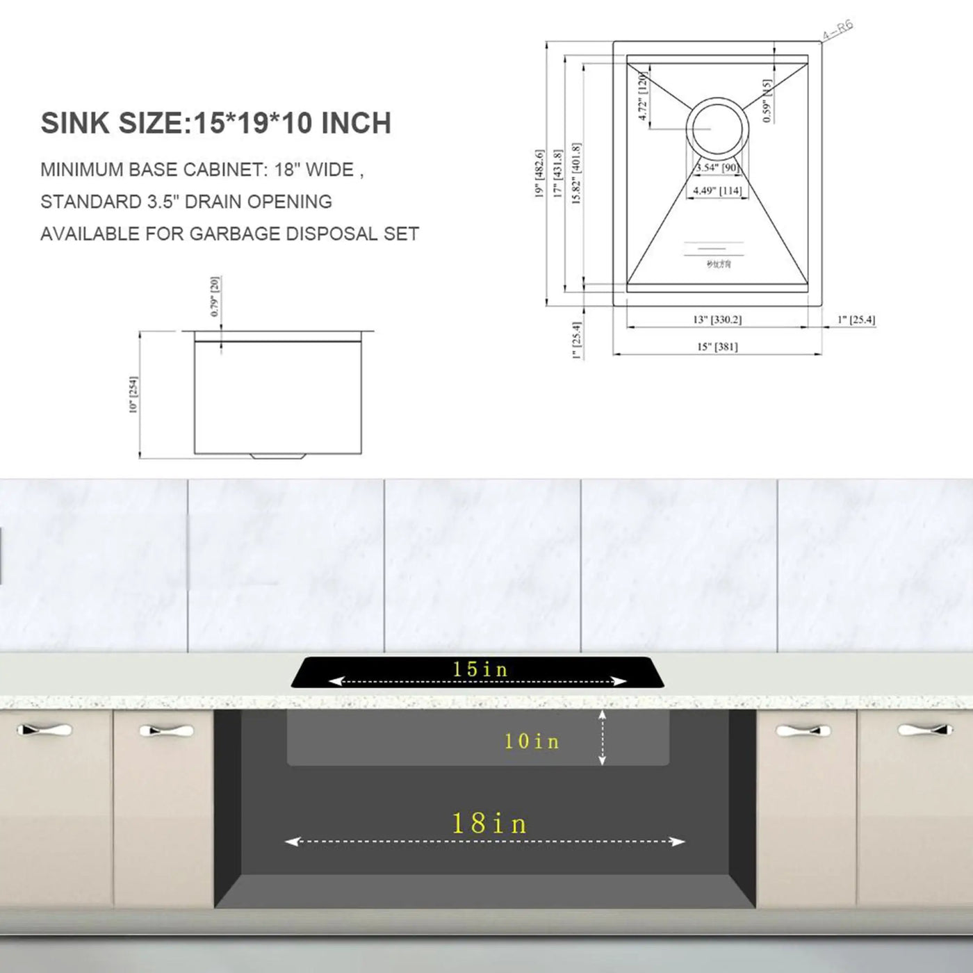 Laundry Workstation Undermount Utility Sink, Deep Single Bowl by HouseOfZazla
