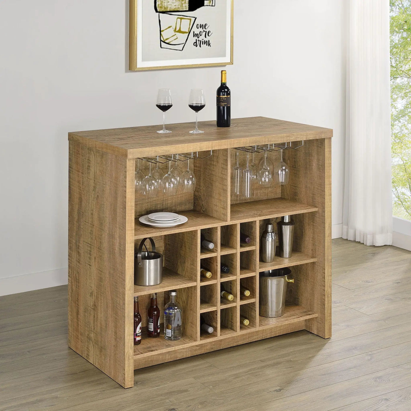 Irving - Freestanding Home Bar With Wine Storage by HouseOfZazla