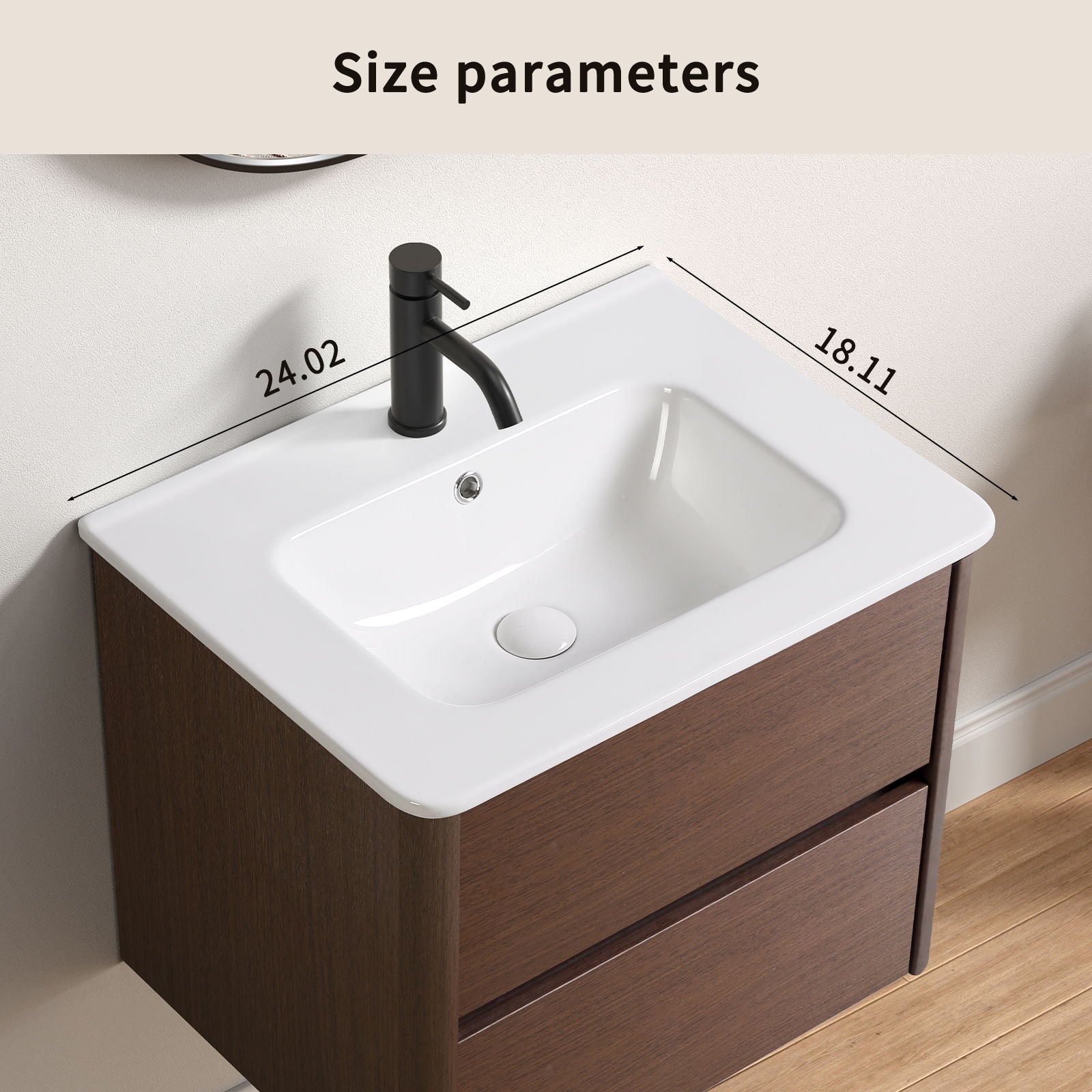 Vessel Sink Top With Overflow Drain - Milk White by HouseOfZazla