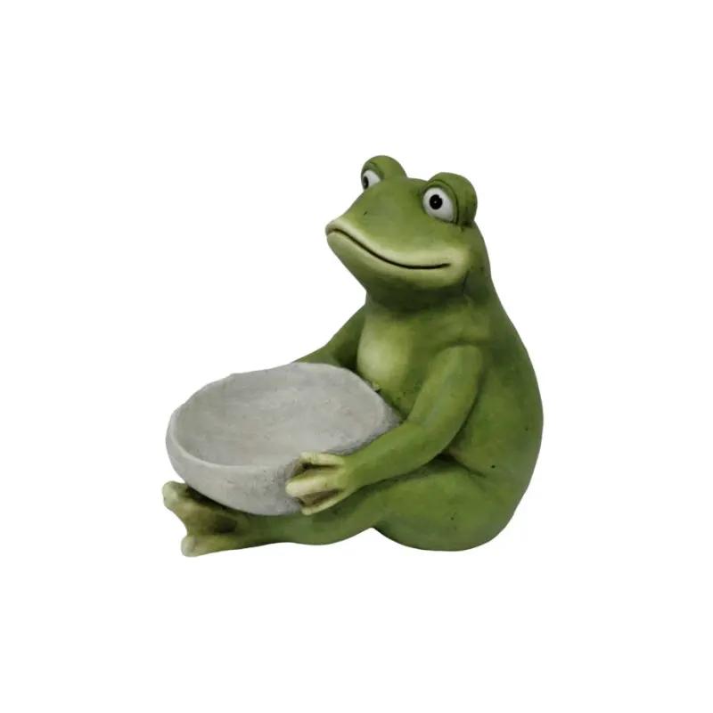 14-Inch Moss Frog Sculpture by HouseOfZazla