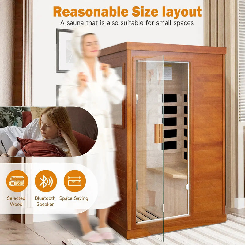 HOSAUNA Infrared Sauna Room - Single Room by HouseOfZazla