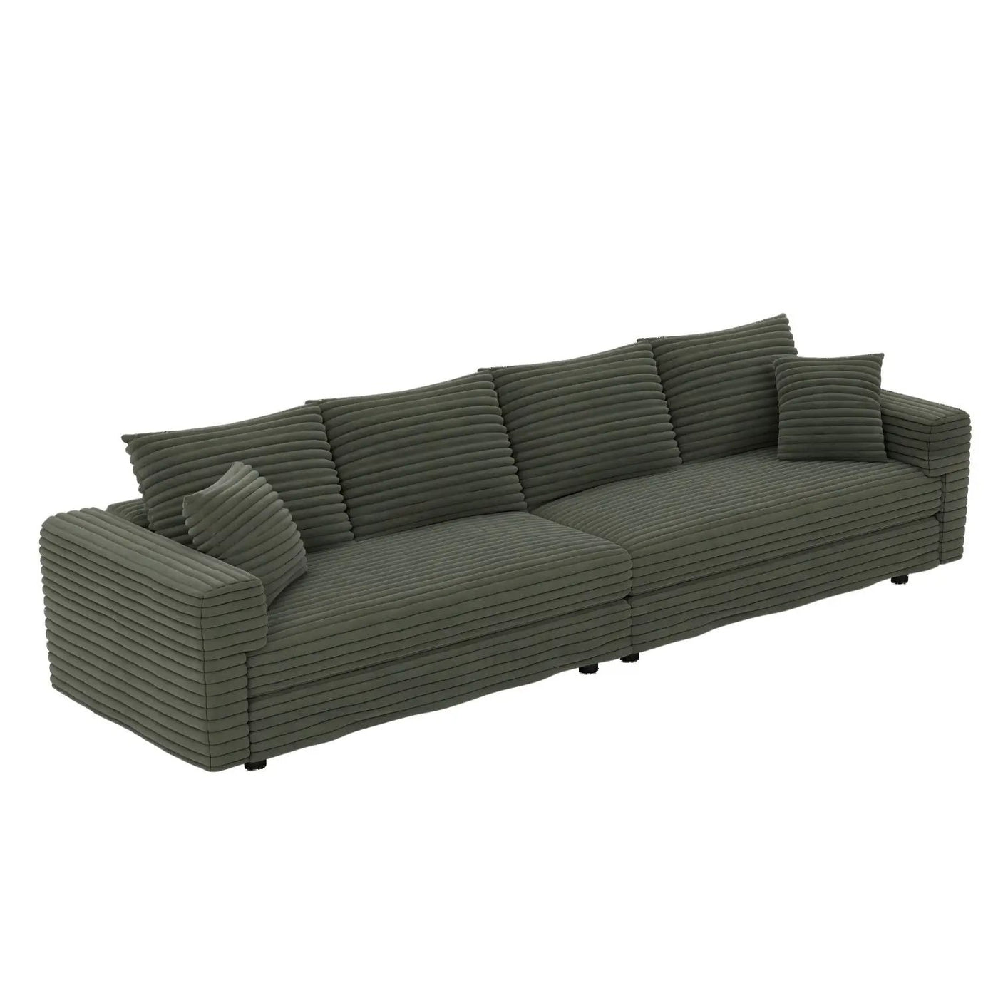 4 Seat Sofa, Deep Seat Couches With Soft Pillows by HouseOfZazla