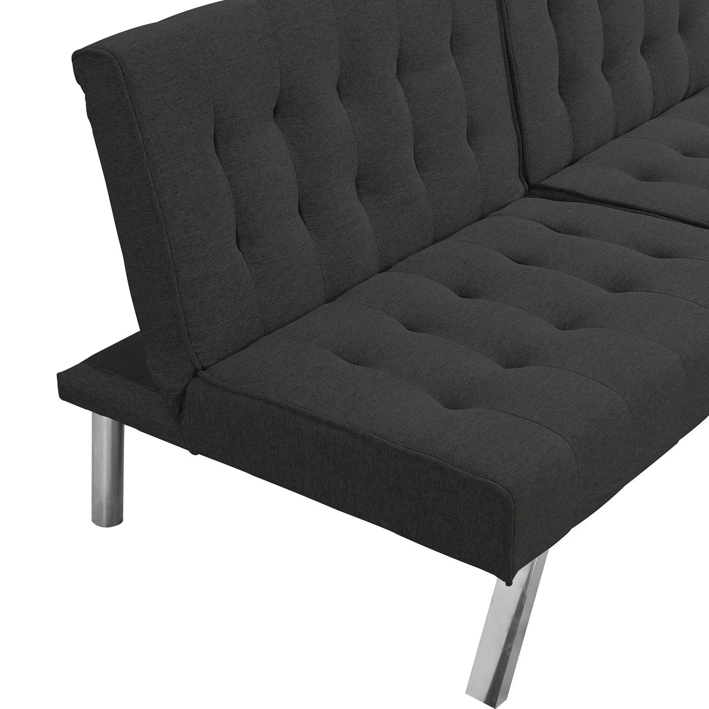 Modern Sofa Bed With Wood Frame And Stainless Legs by HouseOfZazla