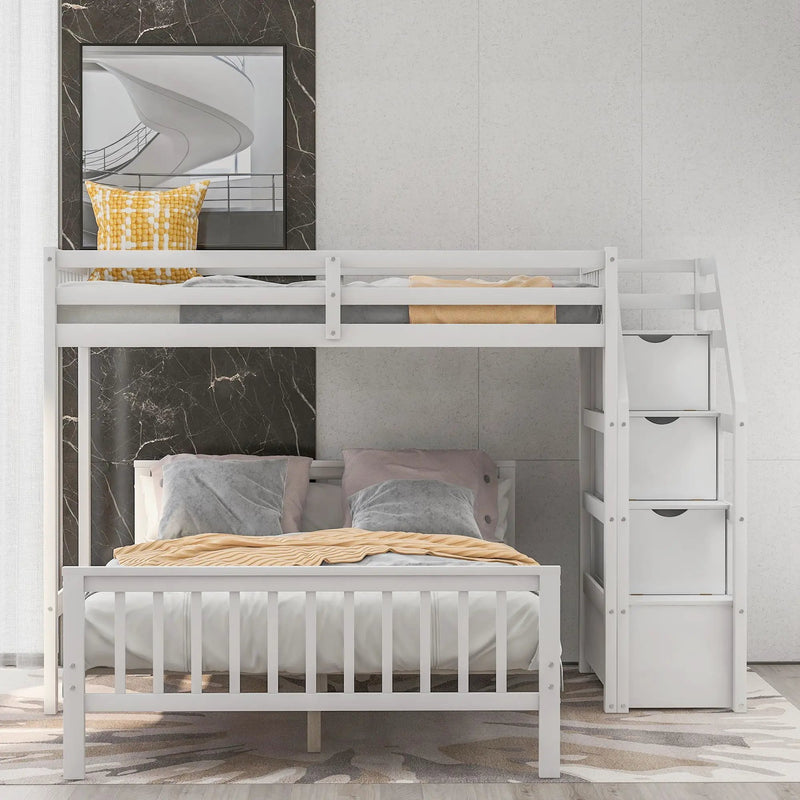 Loft Bed With Staircase And Storage by Unique Piece Furniture