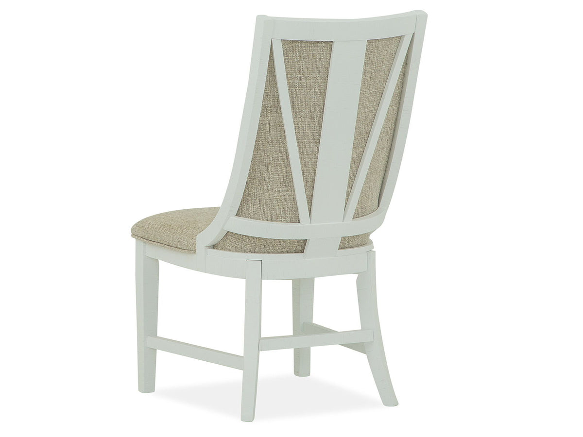 Heron Cove - Upholstered Host Side Chair (Set of 2) - Chalk White, photo 4 of 7