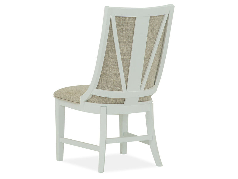 Heron Cove - Upholstered Host Side Chair (Set of 2) - Chalk White, photo 4 of 7