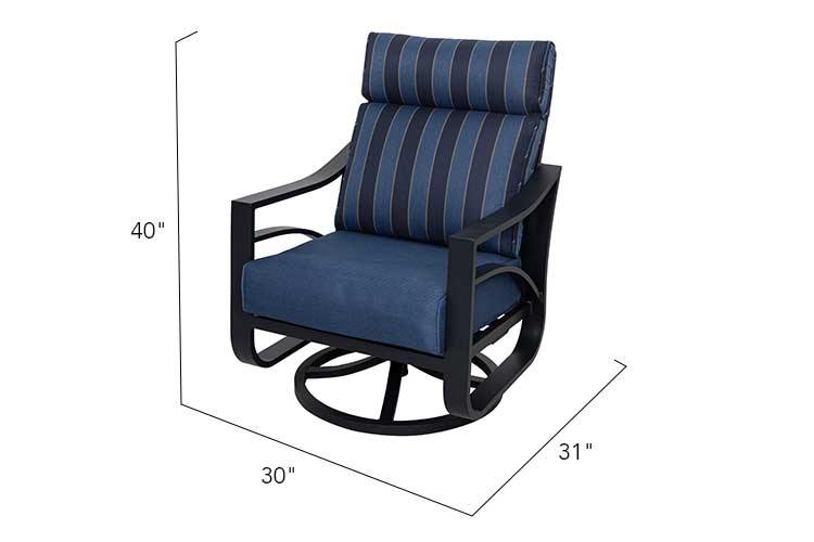 Jarvis Aluminum Swivel Rocking Chair by Outdoor-USA®