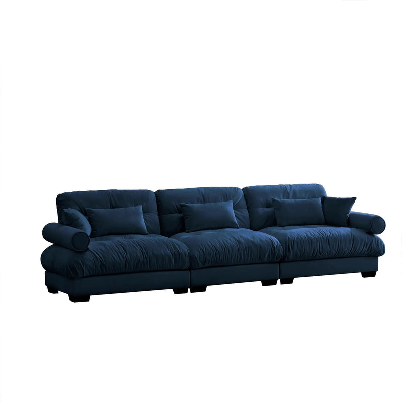 Modern Oversize Sofa With Cloud Like Comfort, Featuring Waist And Throw Pillows by Unique Piece Furniture