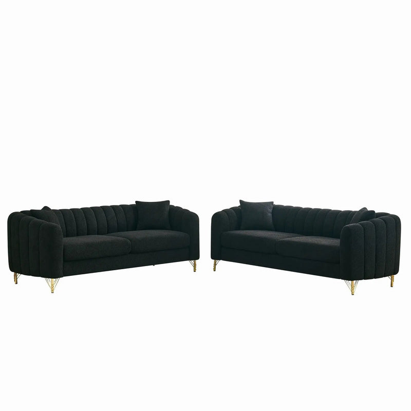Oversized Sofa, Deep Tufted Couch by Unique Piece Furniture