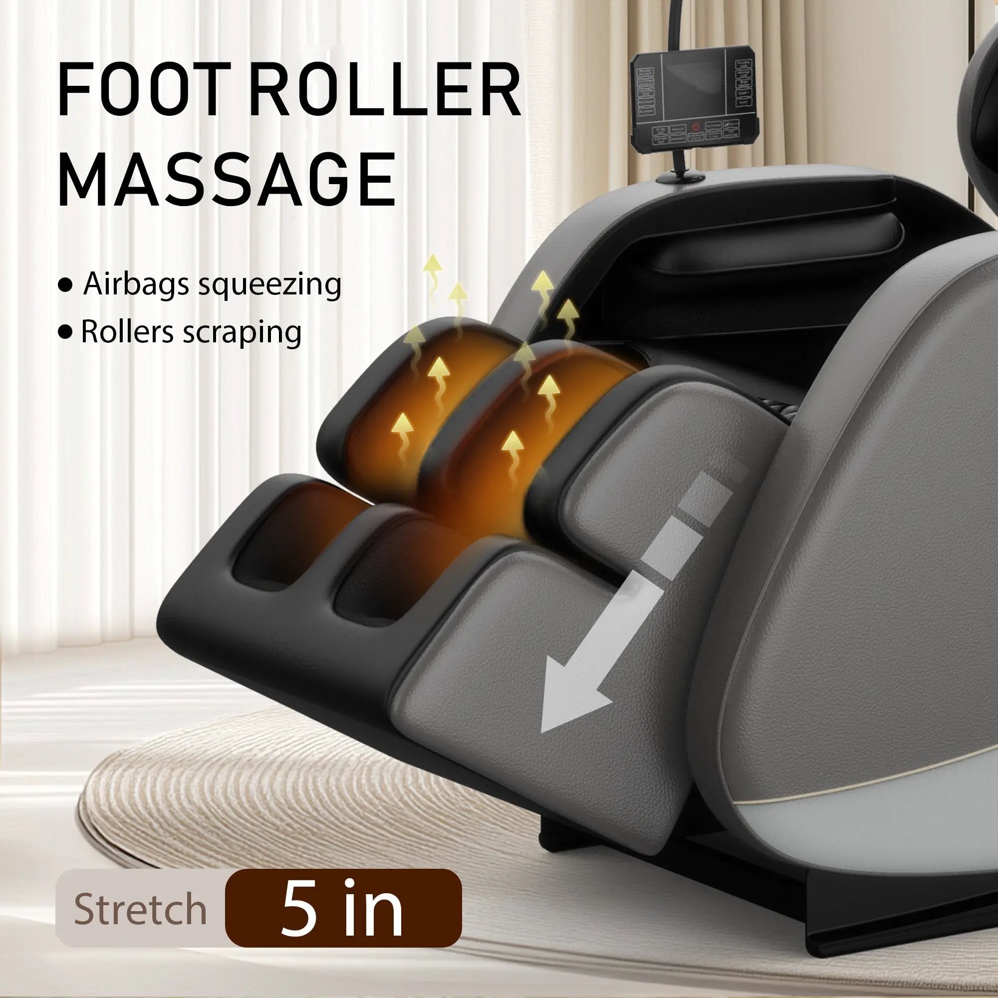 Massage Chair Recliner with Zero Gravity and Full Body Air Pressure by HouseOfZazla
