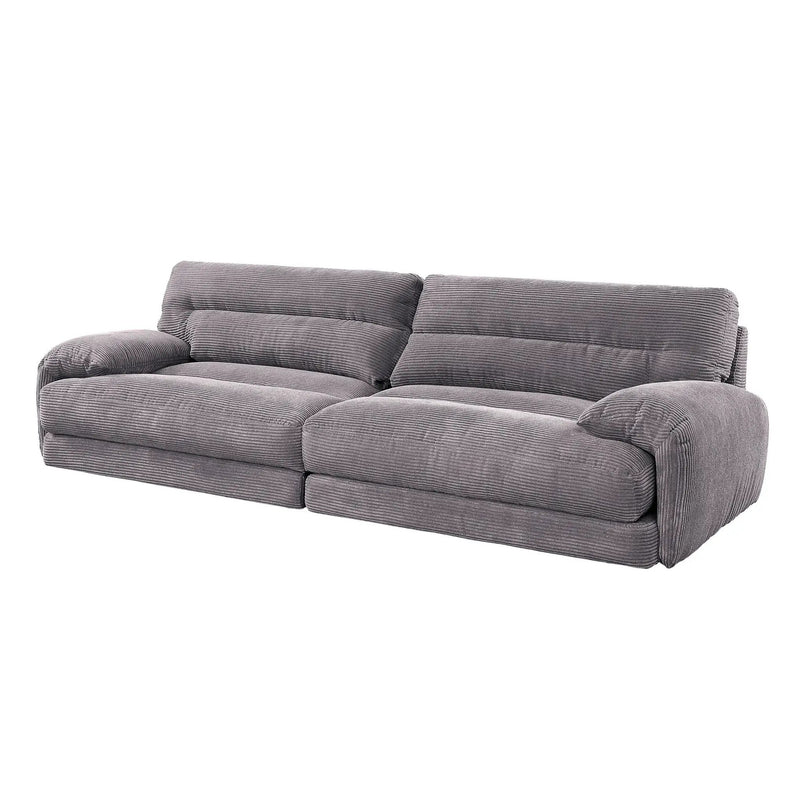 Cadenza - Corduroy Loveseat - Gray by Unique Piece Furniture