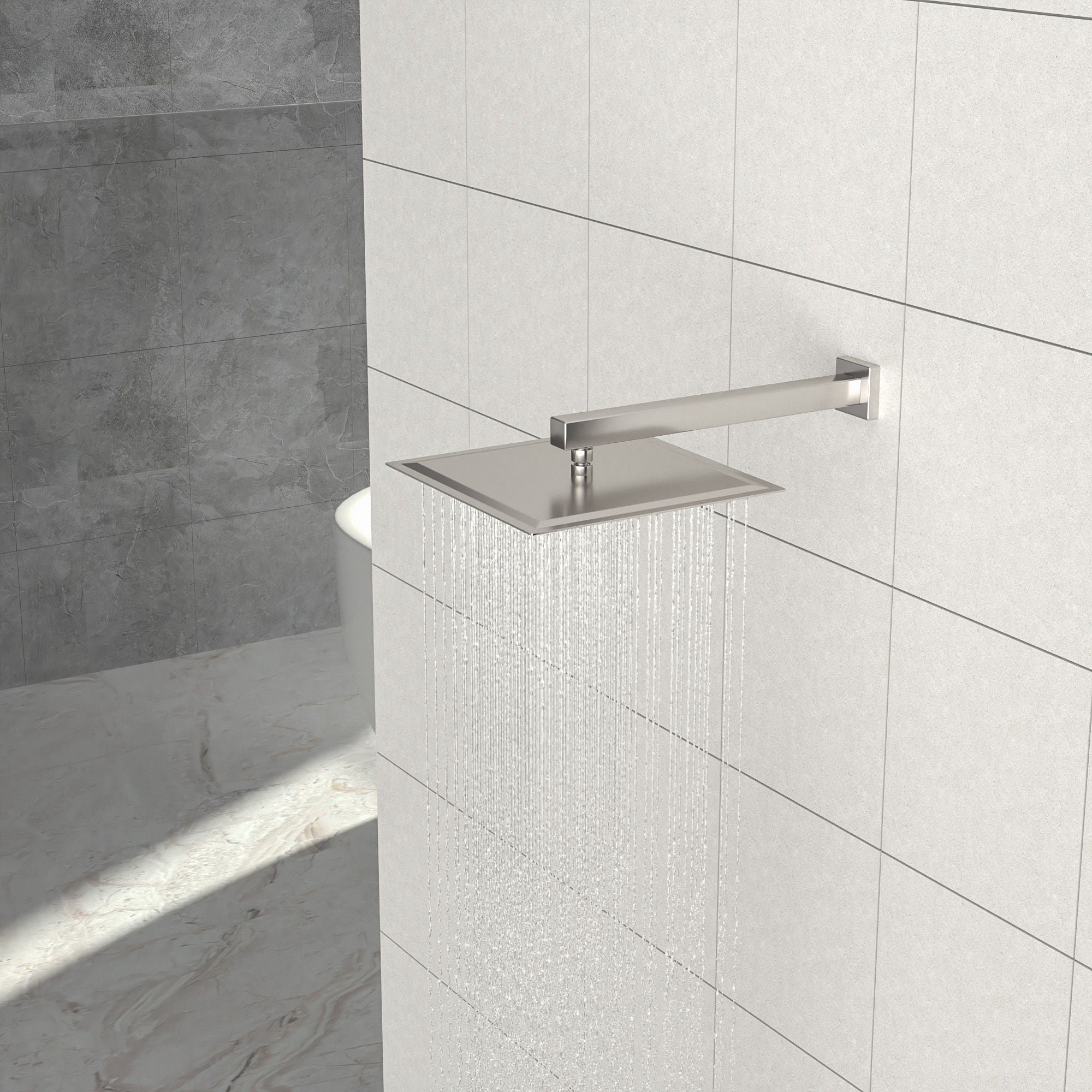 Wall Mounted Shower Arm With Flange by HouseOfZazla
