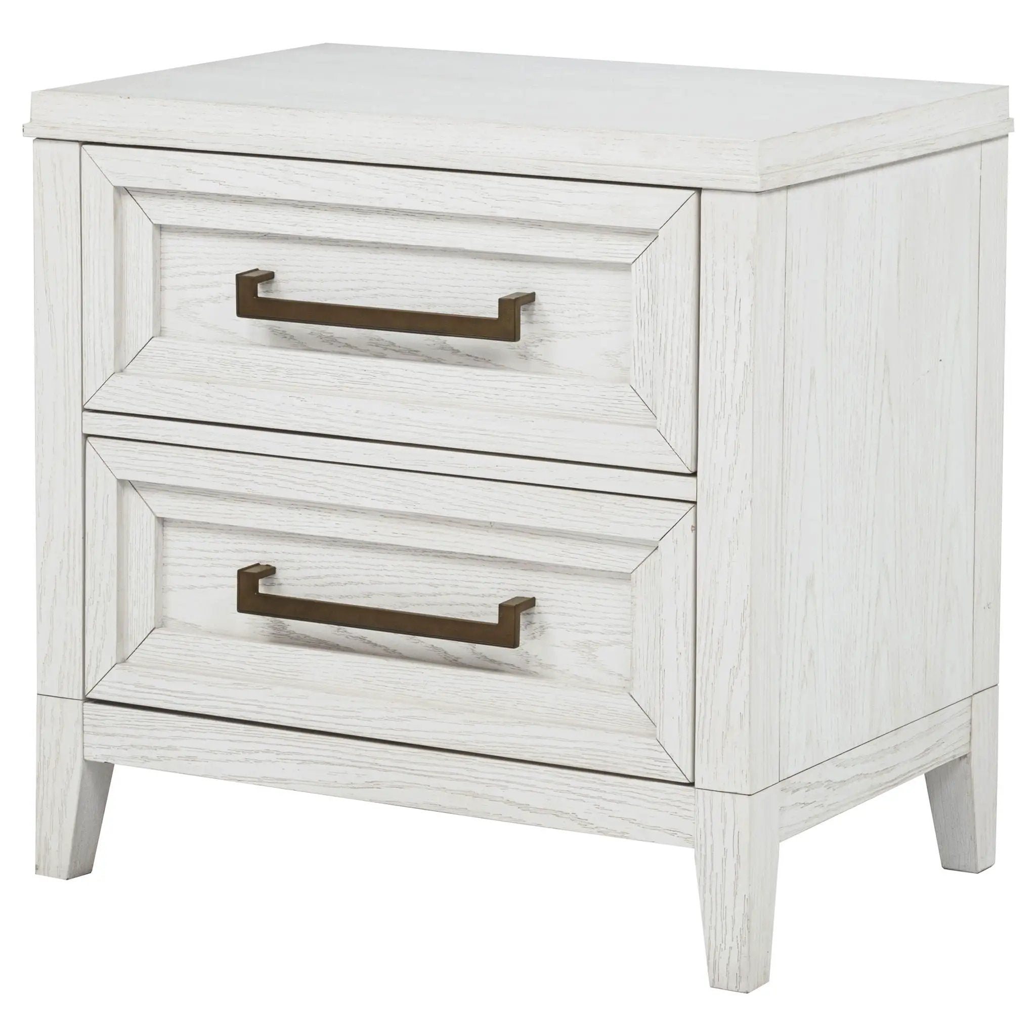 Marielle 2-drawer Nightstand Bedside Table Distressed White by Unique Piece Furniture