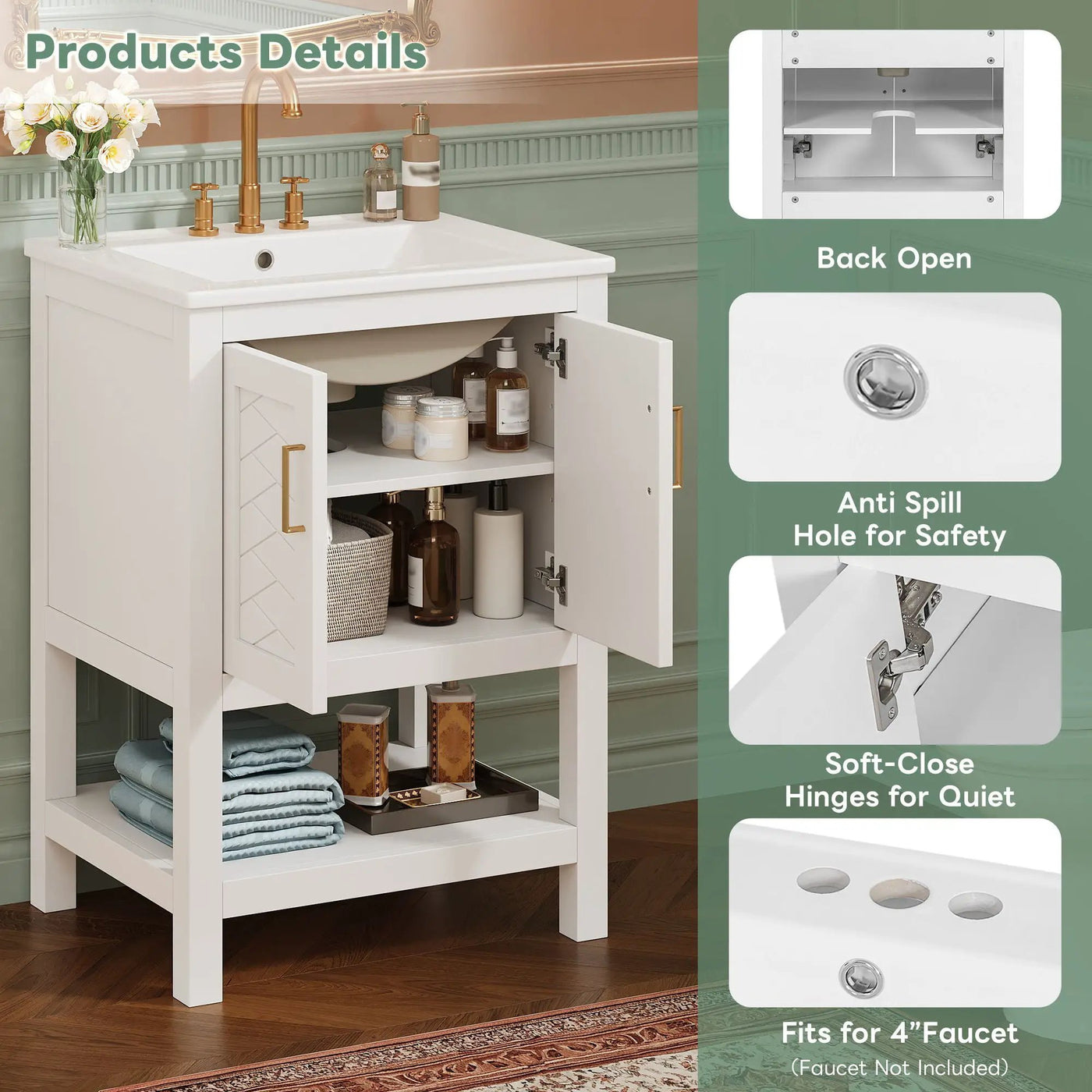 Modern Bathroom Vanity With Elegant Twill Design by HouseOfZazla