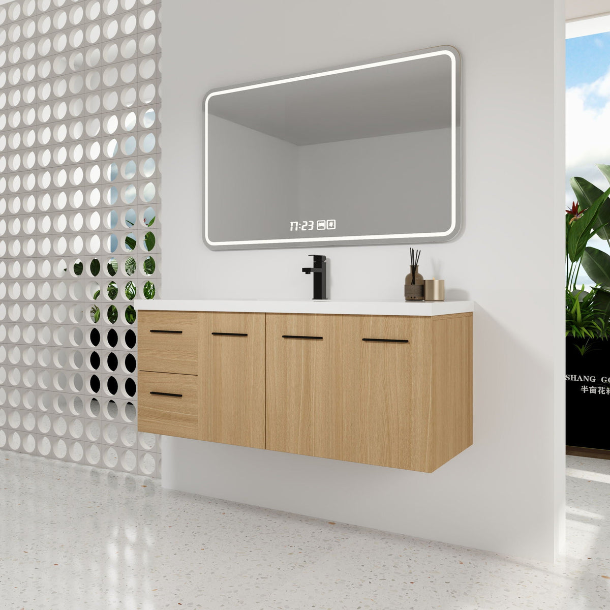 Floating Bathroom Vanity With Sink, Modular Cabinet, photo 12 of 14
