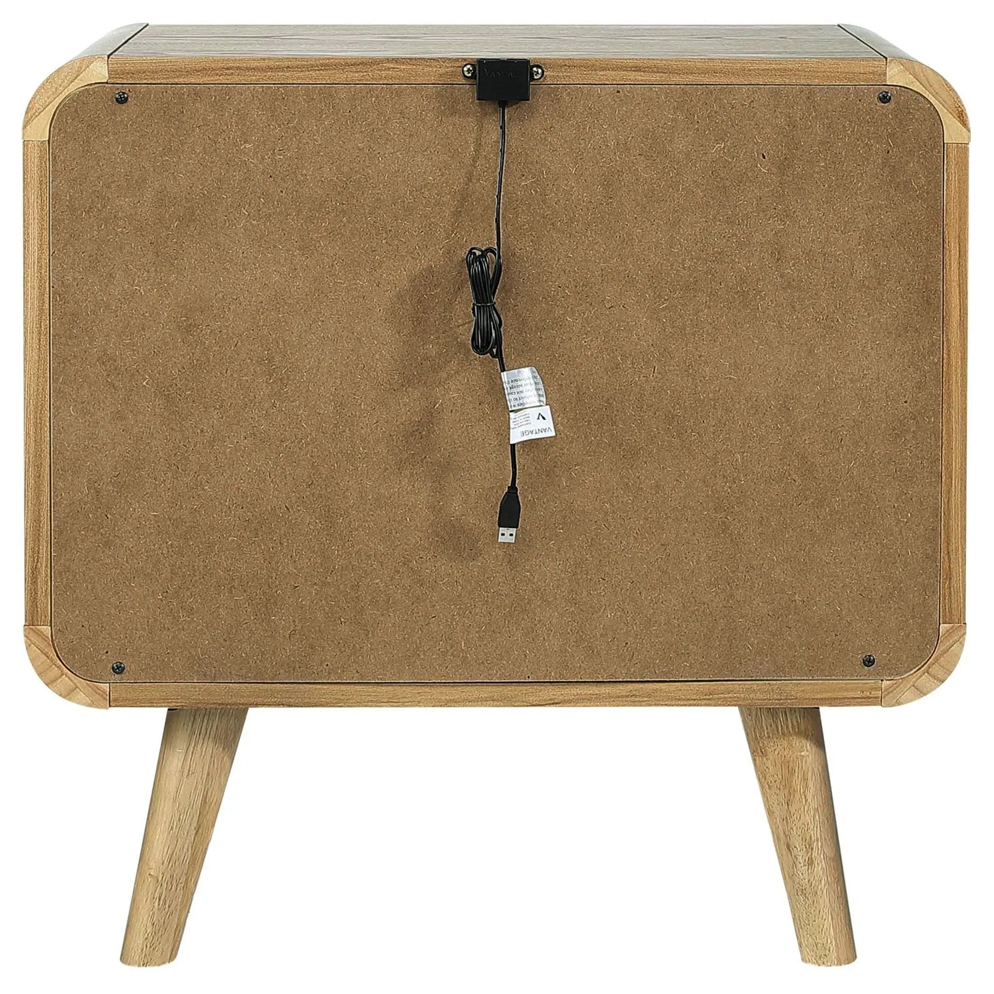 Winston - 2 Drawer Nightstand - Ash Brown