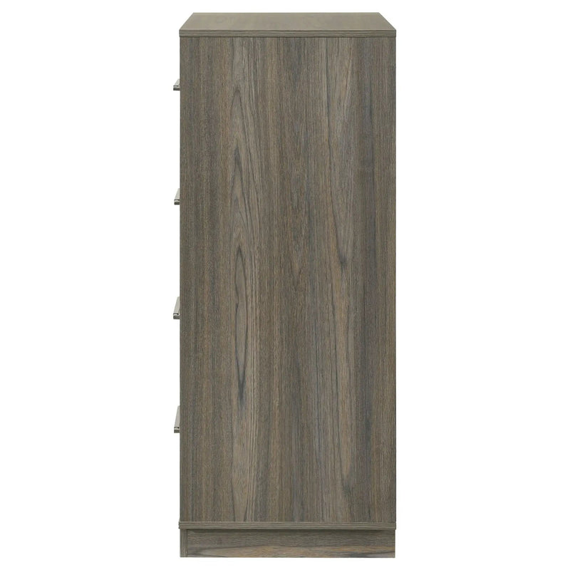 Fenwick 4-drawer Chest of Drawers Grey Oak by Unique Piece Furniture