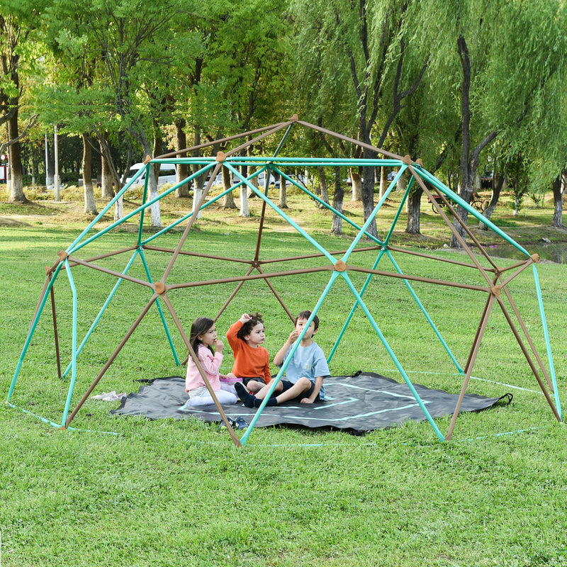 13ft Geometric Dome Climber Play Center with Hammock - Metal Outdoor Tower, photo 4 of 10
