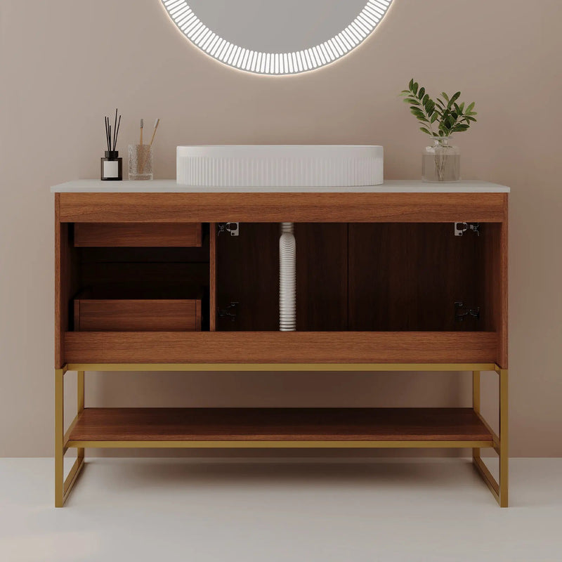 36" Modern Bathroom Vanity with Ceramic Vessel Sink by HouseOfZazla