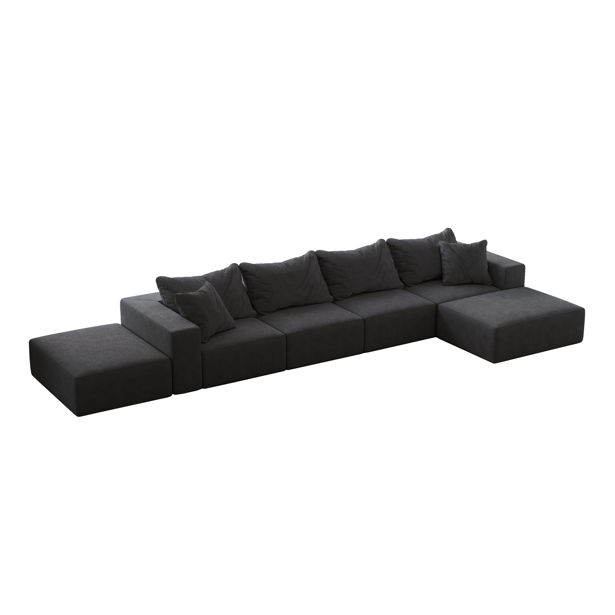 Oversized Sponge Cloud Sofa - Modern Sectional Couch Set by HouseOfZazla