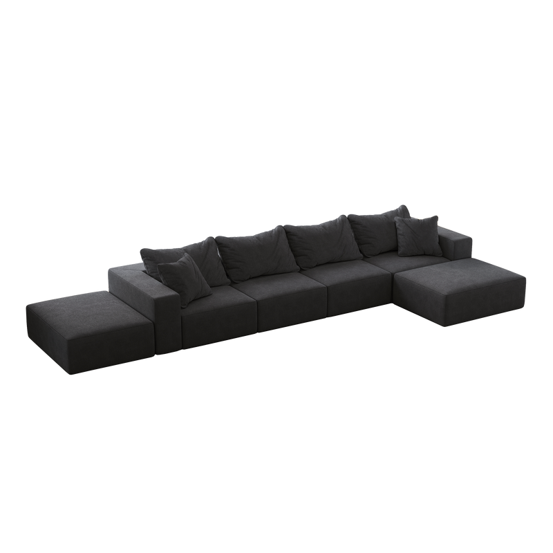 Oversized Sponge Cloud Sofa - Modern Sectional Couch Set by HouseOfZazla