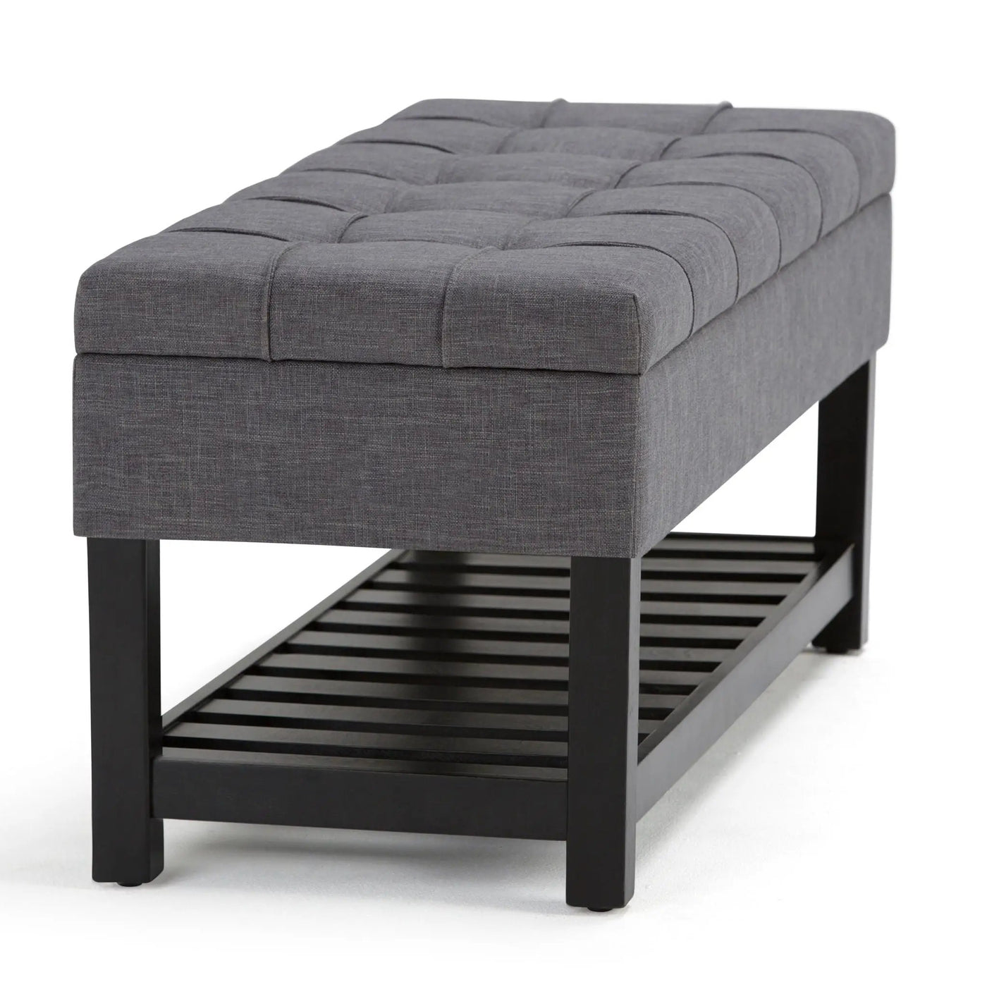 Saxon - Upholstered Transitional Storage Ottoman Bench by HouseOfZazla