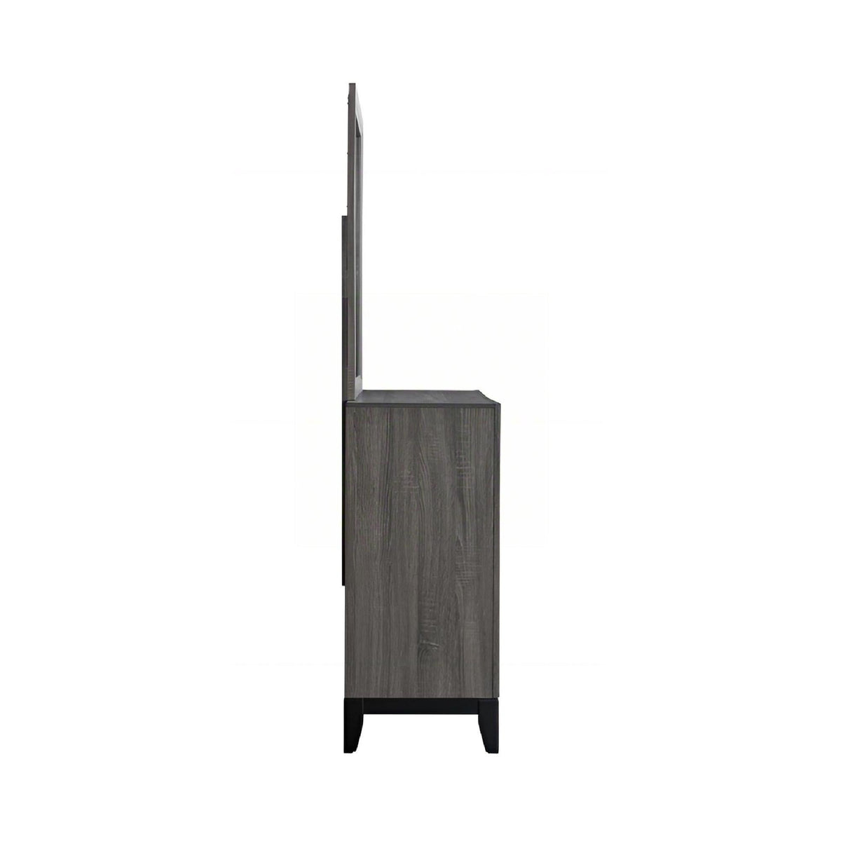 Dresser With 6 Drawers with Laminate Wood Grain Pattern - Dark Gray or White, photo 12 of 14